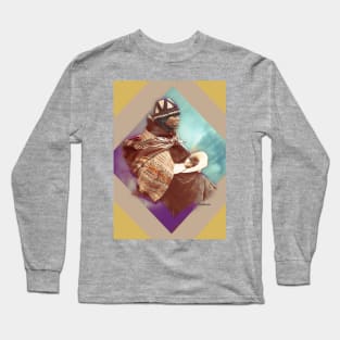 Bolivian indigenous peasant girl on the street Long Sleeve T-Shirt